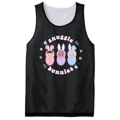 Cute Babies Snuggle Bunnies Easter NICU L&D Nurse Mesh Reversible Basketball Jersey Tank