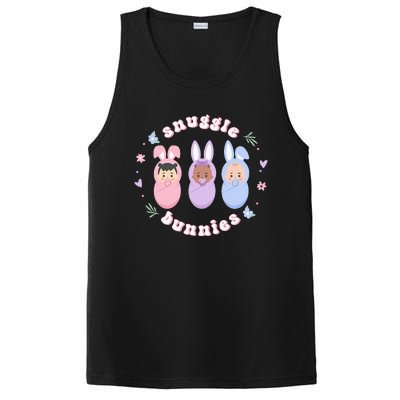 Cute Babies Snuggle Bunnies Easter NICU L&D Nurse PosiCharge Competitor Tank