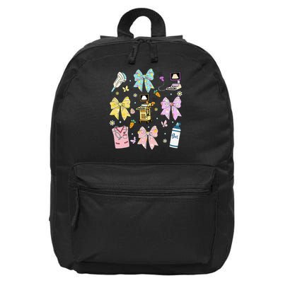 Coquette Bow Sonographer Easter Ultrasound Tech Sonography 16 in Basic Backpack