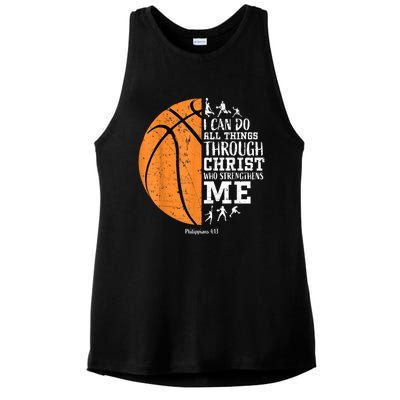 Christian Basketball Shirts Men Religious Ladies PosiCharge Tri-Blend Wicking Tank