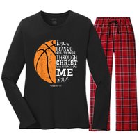 Christian Basketball Shirts Men Religious Women's Long Sleeve Flannel Pajama Set 