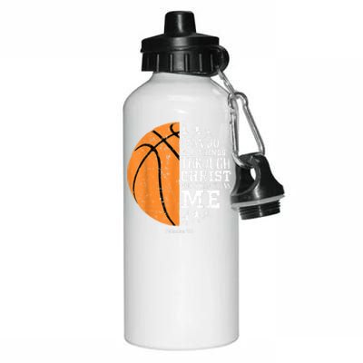 Christian Basketball Shirts Men Religious Aluminum Water Bottle 