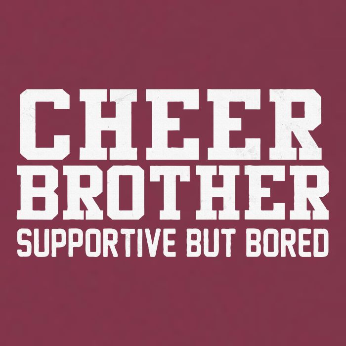 Cheer Brother Supportive But Bored Cheerleader 16oz Travel Tumbler