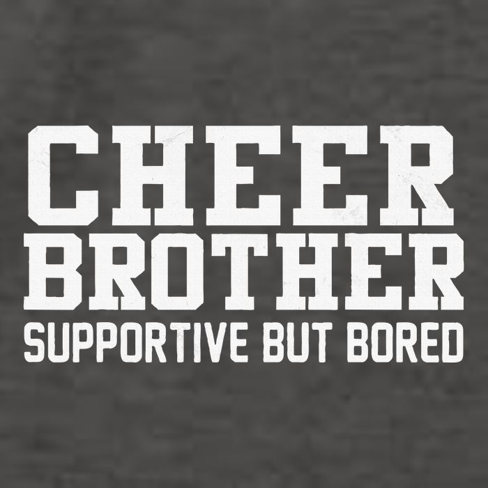 Cheer Brother Supportive But Bored Cheerleader Vector Backpack