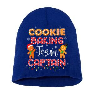 Cookie Baking Team Captain Christmas Funny Gingerbread Xmas Short Acrylic Beanie