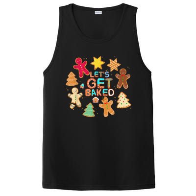 Cookie Baking Team Christmas Gingerbread Xmas Lets Get Baked PosiCharge Competitor Tank