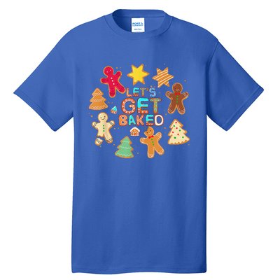 Cookie Baking Team Christmas Gingerbread Xmas Lets Get Baked Tall T-Shirt