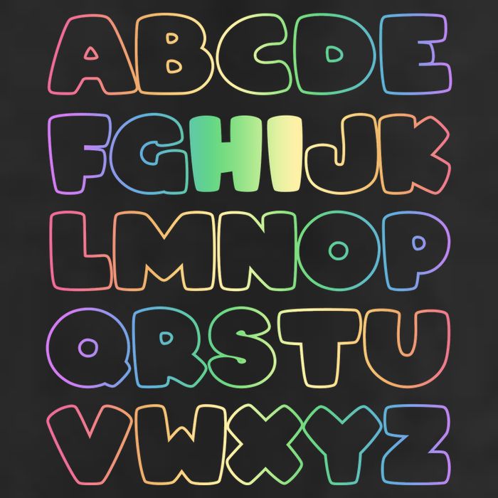 Cute Back To School Alphabet Hi New Kindergarteners Teachers 7 Panel Mesh Trucker Snapback Hat