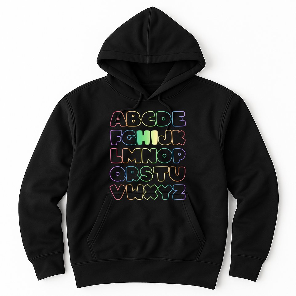 Cute Back To School Alphabet Hi New Kindergarteners Teachers Hoodie