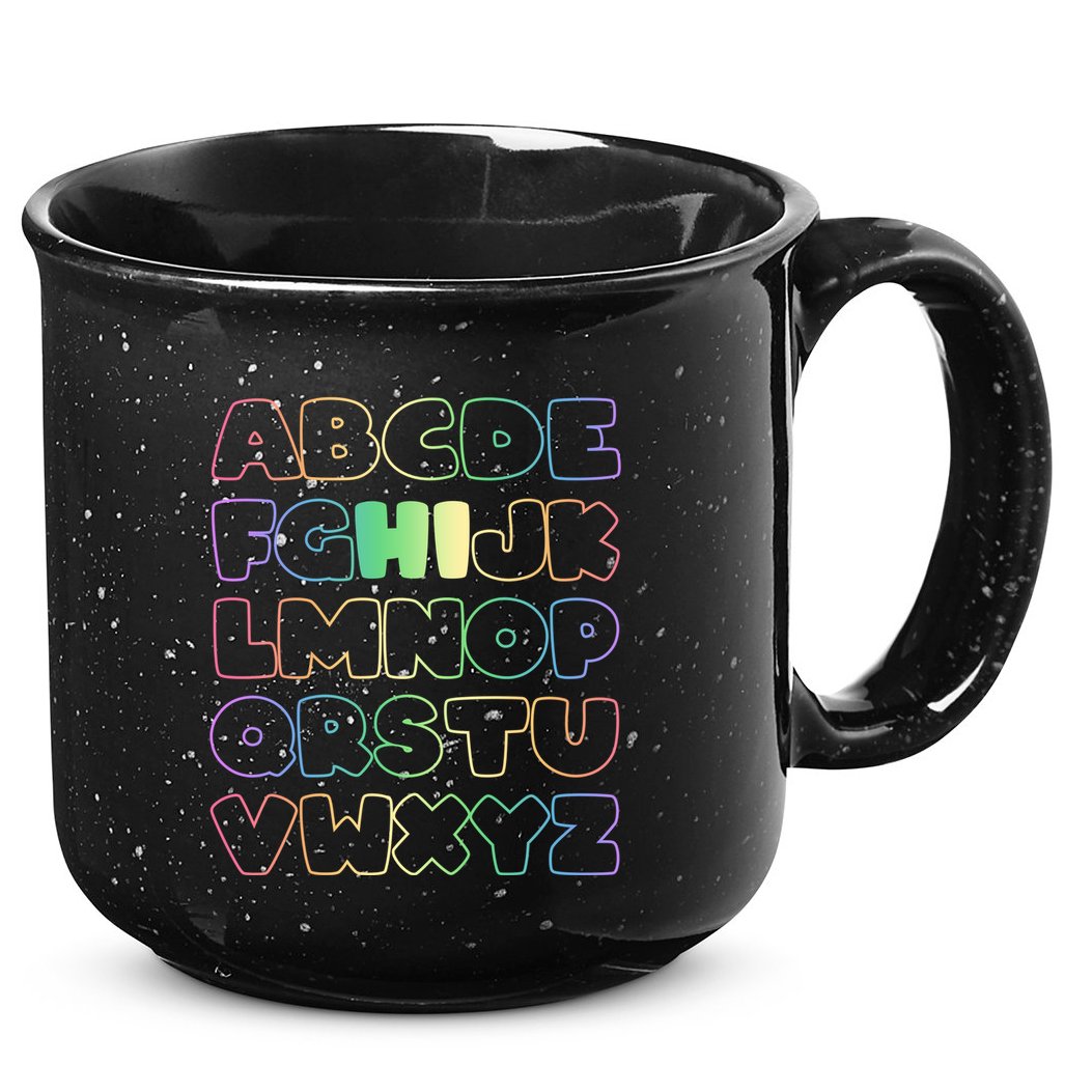 Cute Back To School Alphabet Hi New Kindergarteners Teachers 15oz Campfire Ceramic Mug
