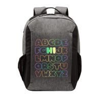 Cute Back To School Alphabet Hi New Kindergarteners Teachers Vector Backpack