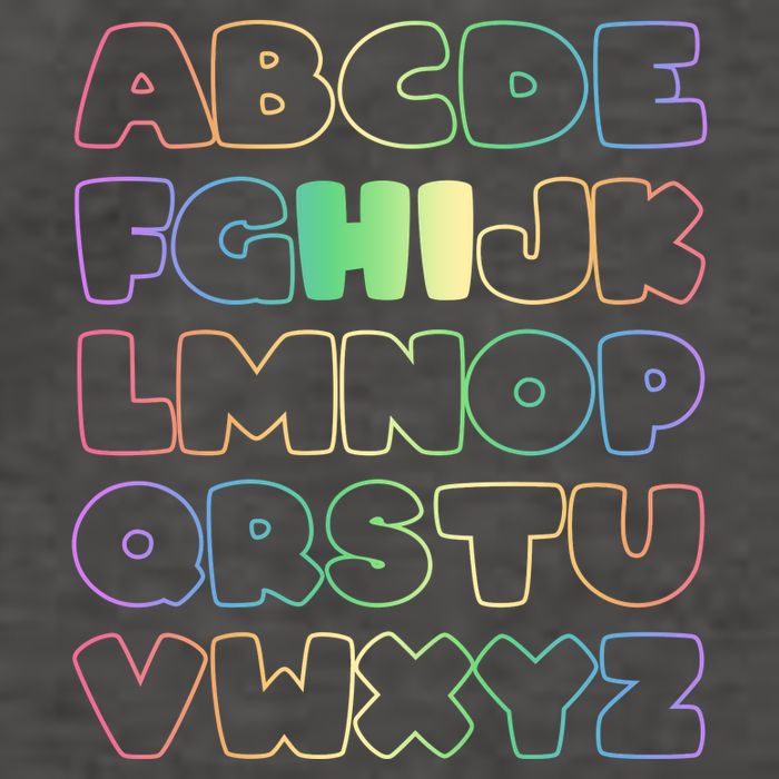 Cute Back To School Alphabet Hi New Kindergarteners Teachers Vector Backpack