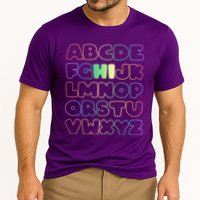 Cute Back To School Alphabet Hi New Kindergarteners Teachers Cooling Performance Crew T-Shirt