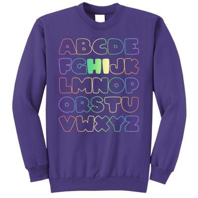 Cute Back To School Alphabet Hi New Kindergarteners Teachers Sweatshirt