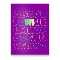 Cute Back To School Alphabet Hi New Kindergarteners Teachers Poster