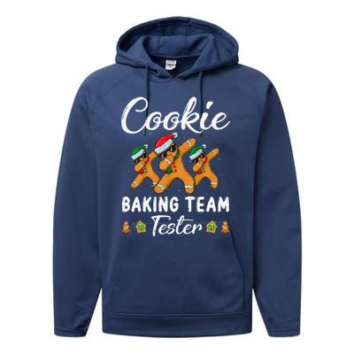 Cookie Baking Team Tester Christmas Family Funny Gingerbread Performance Fleece Hoodie