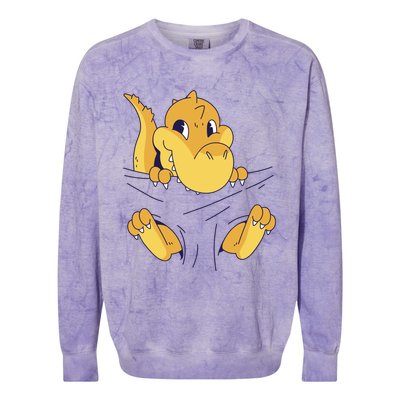 Carrying Baby T Rex Colorblast Crewneck Sweatshirt