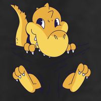 Carrying Baby T Rex 7 Panel Mesh Trucker Snapback Hat