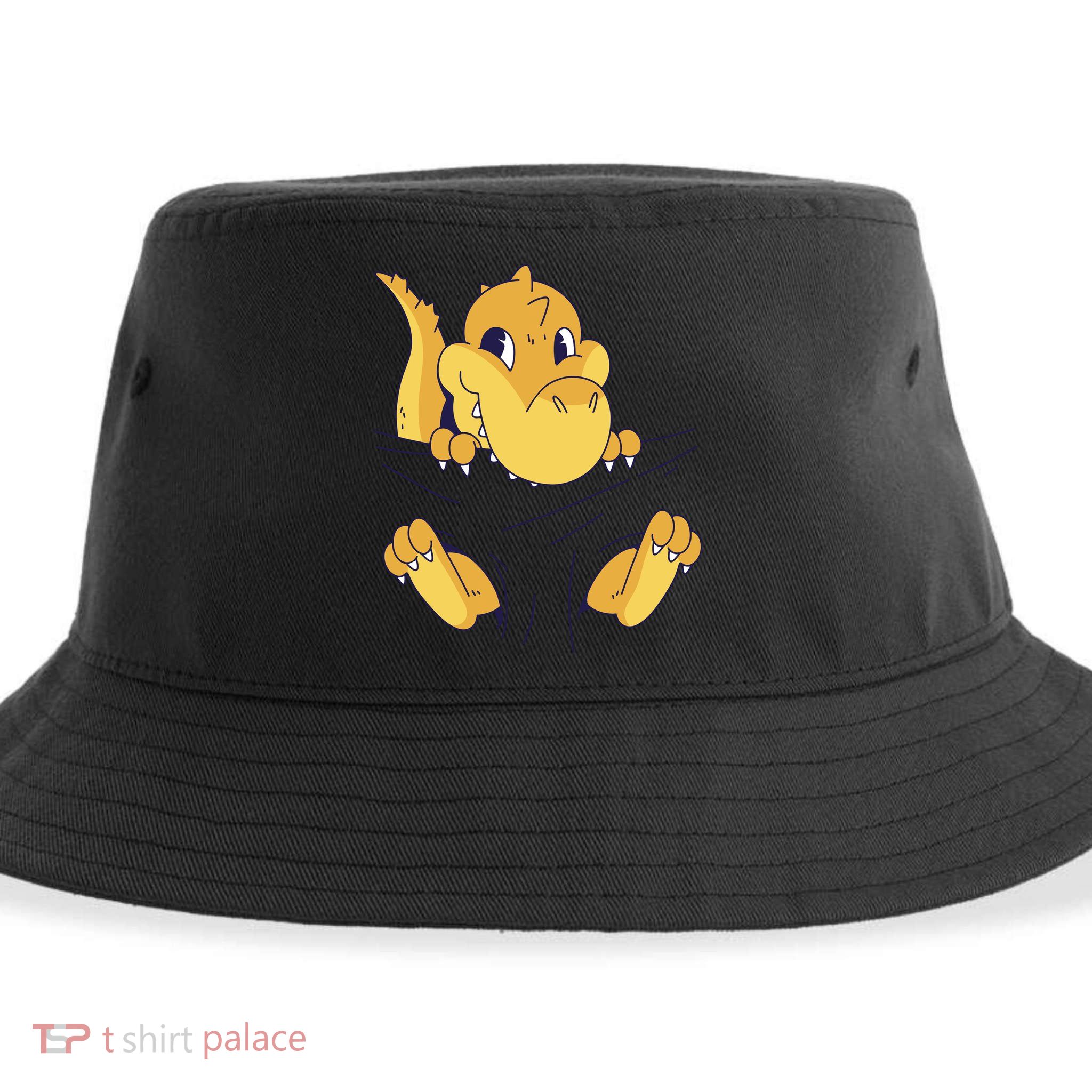 Carrying Baby T Rex Sustainable Bucket Hat