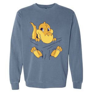 Carrying Baby T Rex Garment-Dyed Sweatshirt