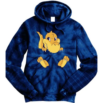 Carrying Baby T Rex Tie Dye Hoodie