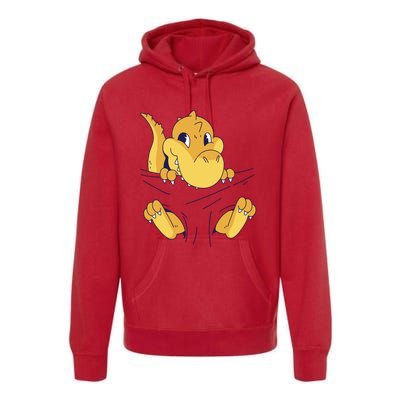 Carrying Baby T Rex Premium Hoodie