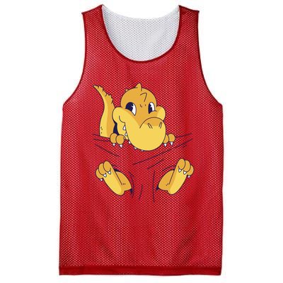 Carrying Baby T Rex Mesh Reversible Basketball Jersey Tank