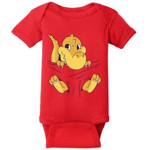 Carrying Baby T Rex Baby Bodysuit