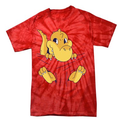 Carrying Baby T Rex Tie-Dye T-Shirt