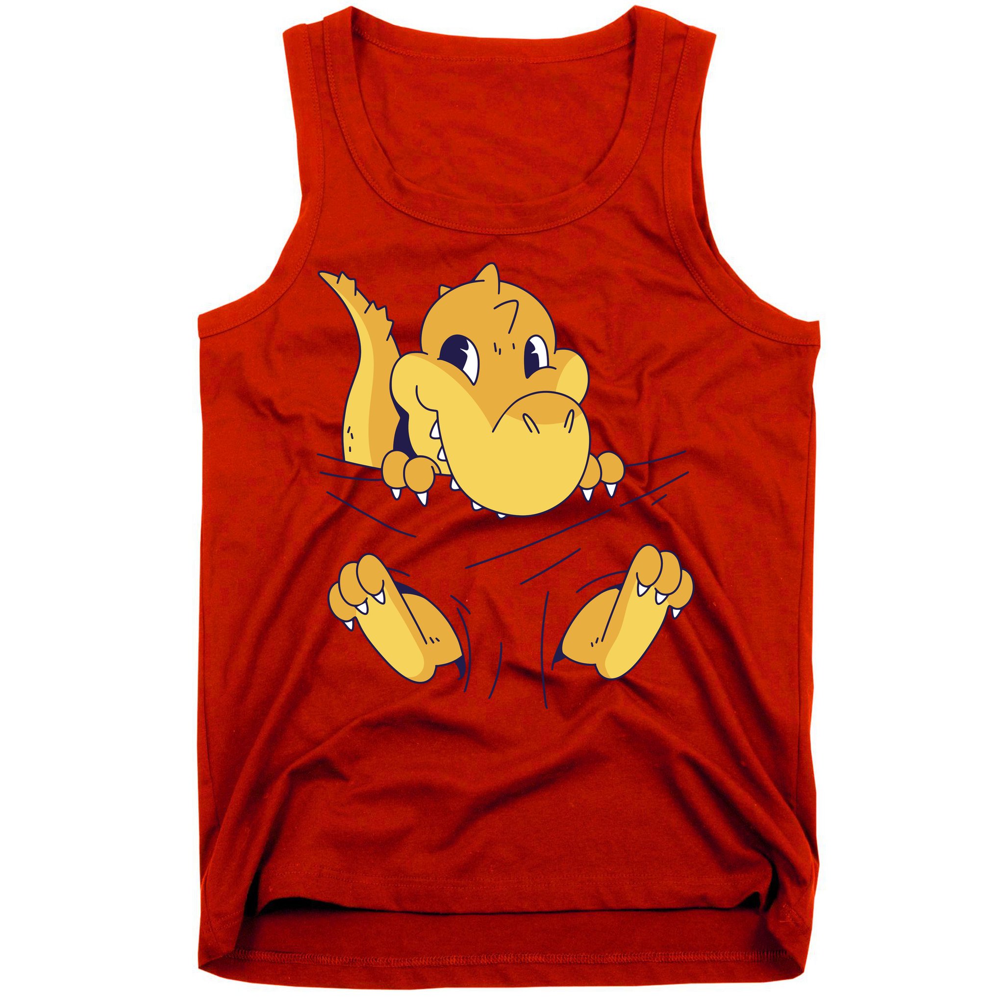 Carrying Baby T Rex Tank Top