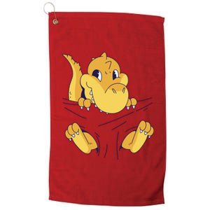 Carrying Baby T Rex Platinum Collection Golf Towel