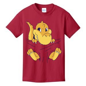 Carrying Baby T Rex Kids T-Shirt