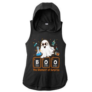 Chemistry Boo The Element Of Surprise Funny Periodic Table Ladies PosiCharge Tri-Blend Wicking Draft Hoodie Tank