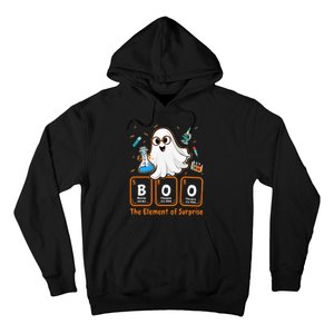 Chemistry Boo The Element Of Surprise Funny Periodic Table Hoodie