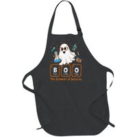 Chemistry Boo The Element Of Surprise Funny Periodic Table Full-Length Apron With Pockets