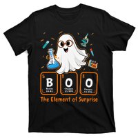 Chemistry Boo The Element Of Surprise Funny Periodic Table T-Shirt