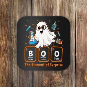 Chemistry Boo The Element Of Surprise Funny Periodic Table Coaster