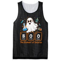 Chemistry Boo The Element Of Surprise Funny Periodic Table Mesh Reversible Basketball Jersey Tank