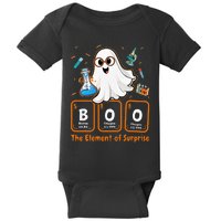 Chemistry Boo The Element Of Surprise Funny Periodic Table Baby Bodysuit