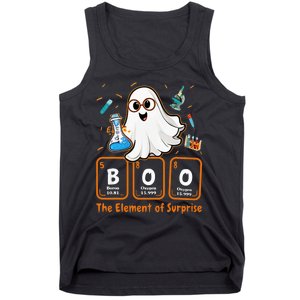 Chemistry Boo The Element Of Surprise Funny Periodic Table Tank Top