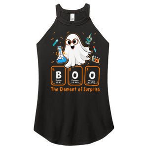 Chemistry Boo The Element Of Surprise Funny Periodic Table Women's Perfect Tri Rocker Tank