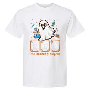 Chemistry Boo The Element Of Surprise Funny Periodic Table Garment-Dyed Heavyweight T-Shirt