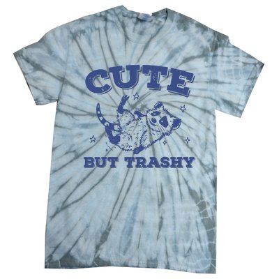 Cute But Trashy Vintage Retro 90s Possum Tie-Dye T-Shirt