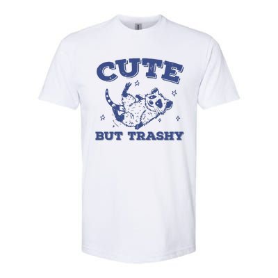 Cute But Trashy Vintage Retro 90s Possum Softstyle CVC T-Shirt