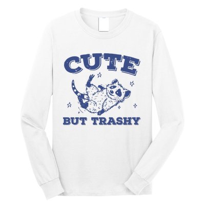 Cute But Trashy Vintage Retro 90s Possum Long Sleeve Shirt