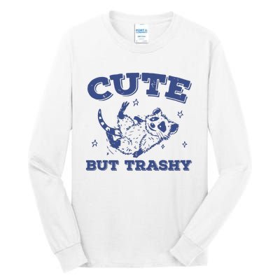 Cute But Trashy Vintage Retro 90s Possum Tall Long Sleeve T-Shirt