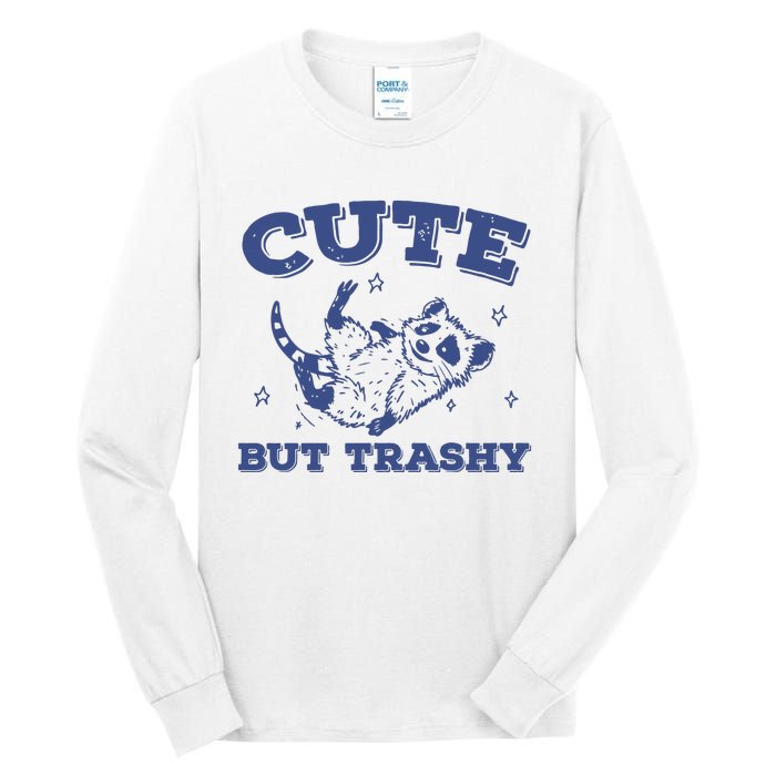 Cute But Trashy Vintage Retro 90s Possum Tall Long Sleeve T-Shirt