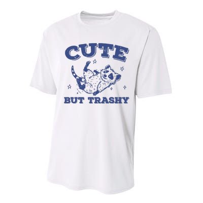 Cute But Trashy Vintage Retro 90s Possum Performance Sprint T-Shirt