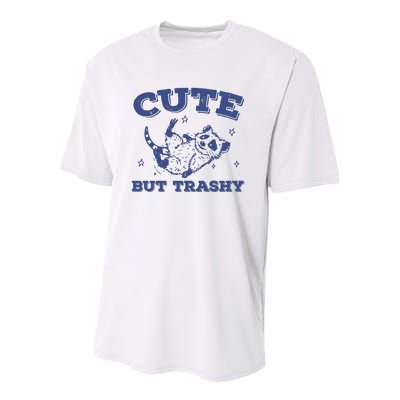 Cute But Trashy Vintage Retro 90s Possum Youth Performance Sprint T-Shirt