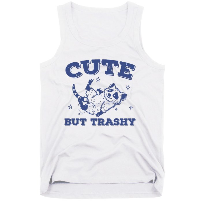 Cute But Trashy Vintage Retro 90s Possum Tank Top